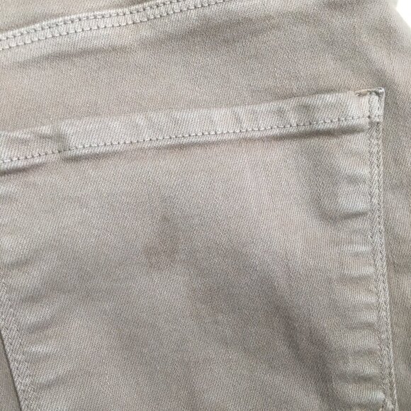 L'AGENCE Faux Pockets Deep Taupe Wanda High Rise Crop Wide Leg Raw Hem Jeans - Picture 12 of 14